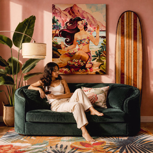Creating a Tropical Glamour Gallery Wall at Home