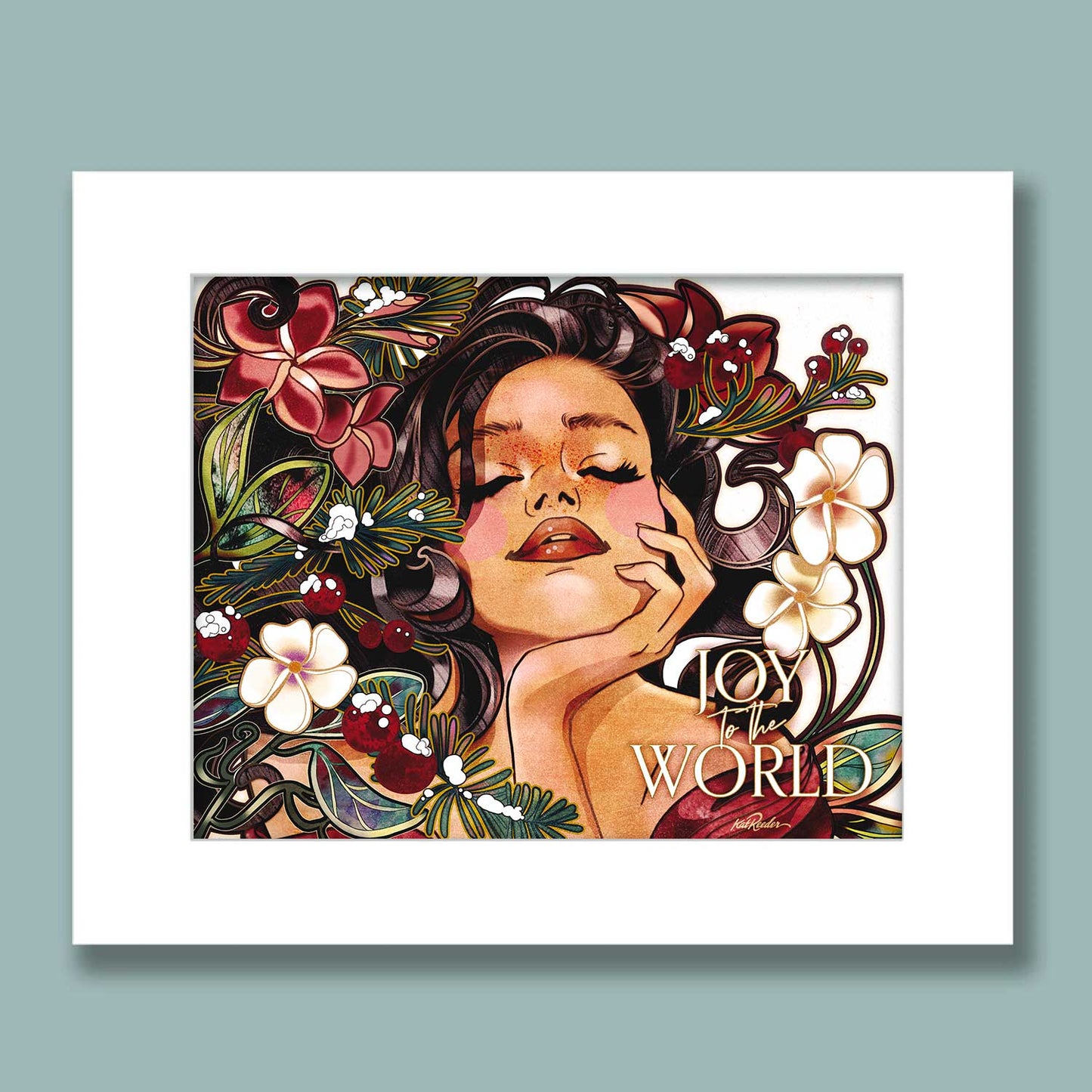 Joy to the World – Tropical Christmas Art Print