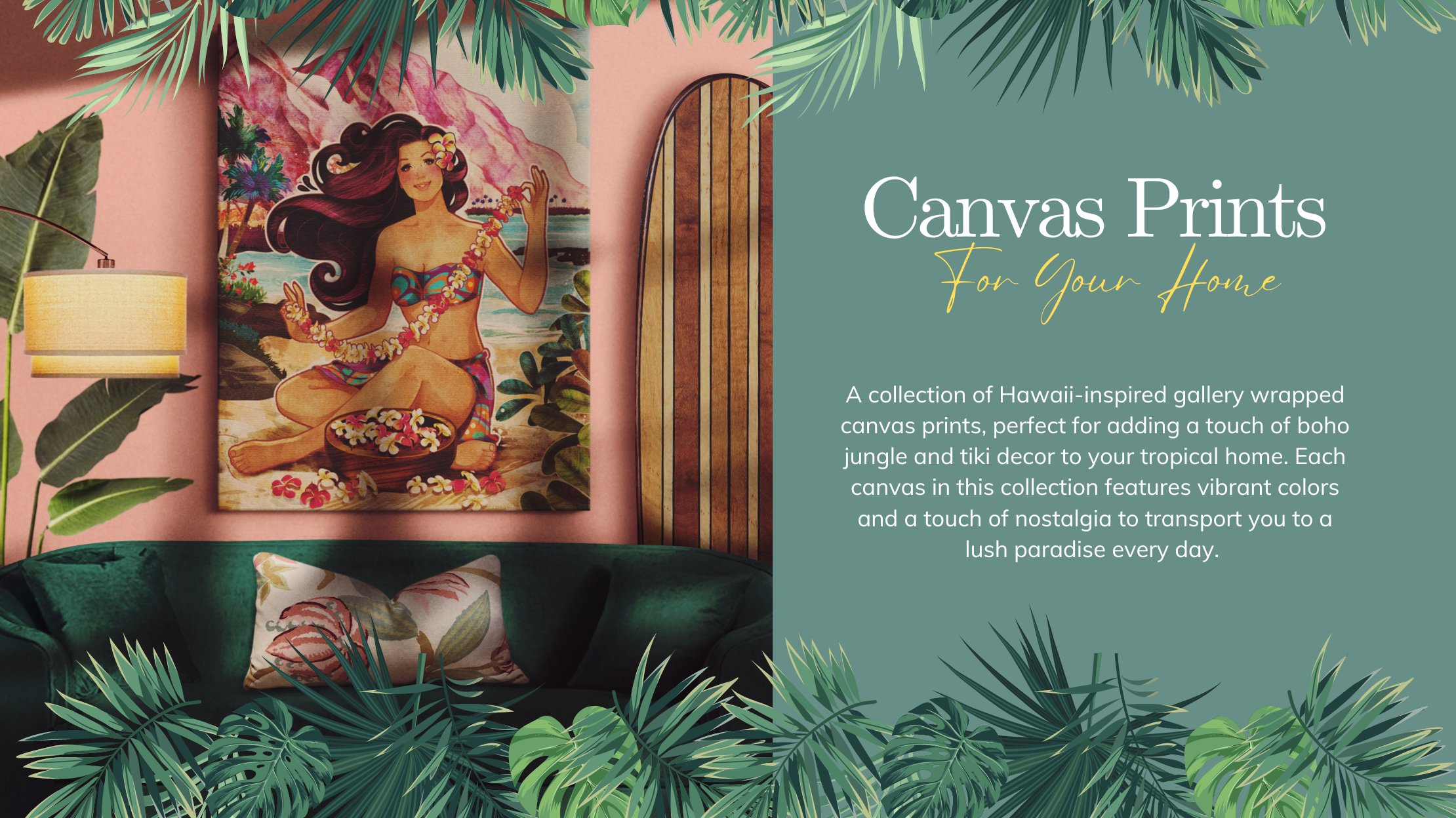 tropical canvas prints for your home