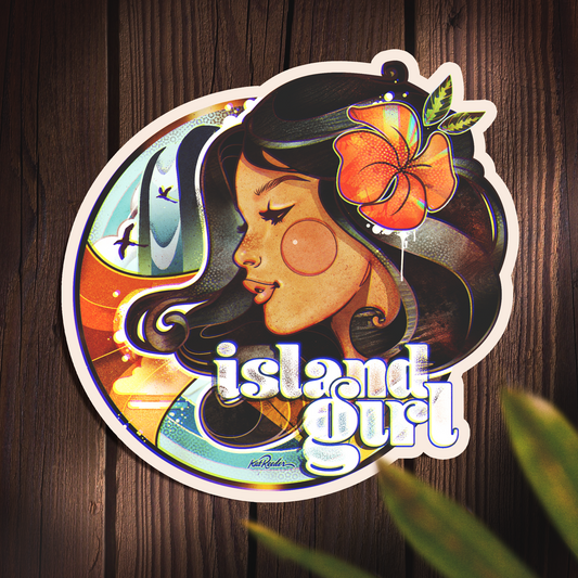 Island Girl - 4x4 Sticker